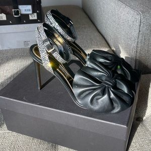 Alexandre Vauthier heeled leather, crystal sandals
